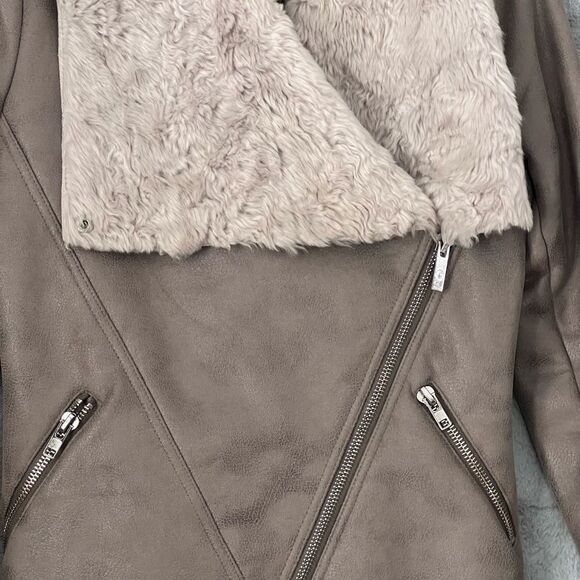 EUC Goosecraft Gallery Women's Gray Faux Fur Collar Jacket Size Small Gallery048 - Picture 2 of 13